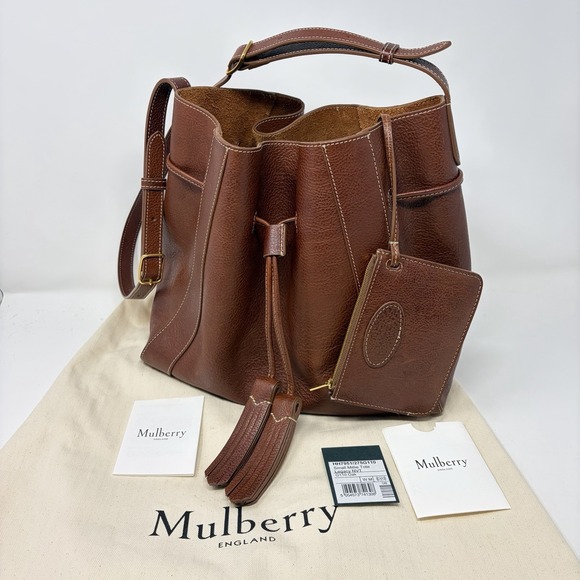 Mulberry Handbags - Mulberry Small Millie Tote Legacy NVT Oak Leather Made England Dust Bag